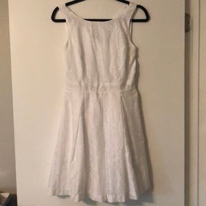 White Cross Back Dress